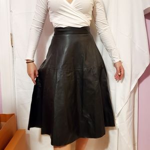 Leather skirt
